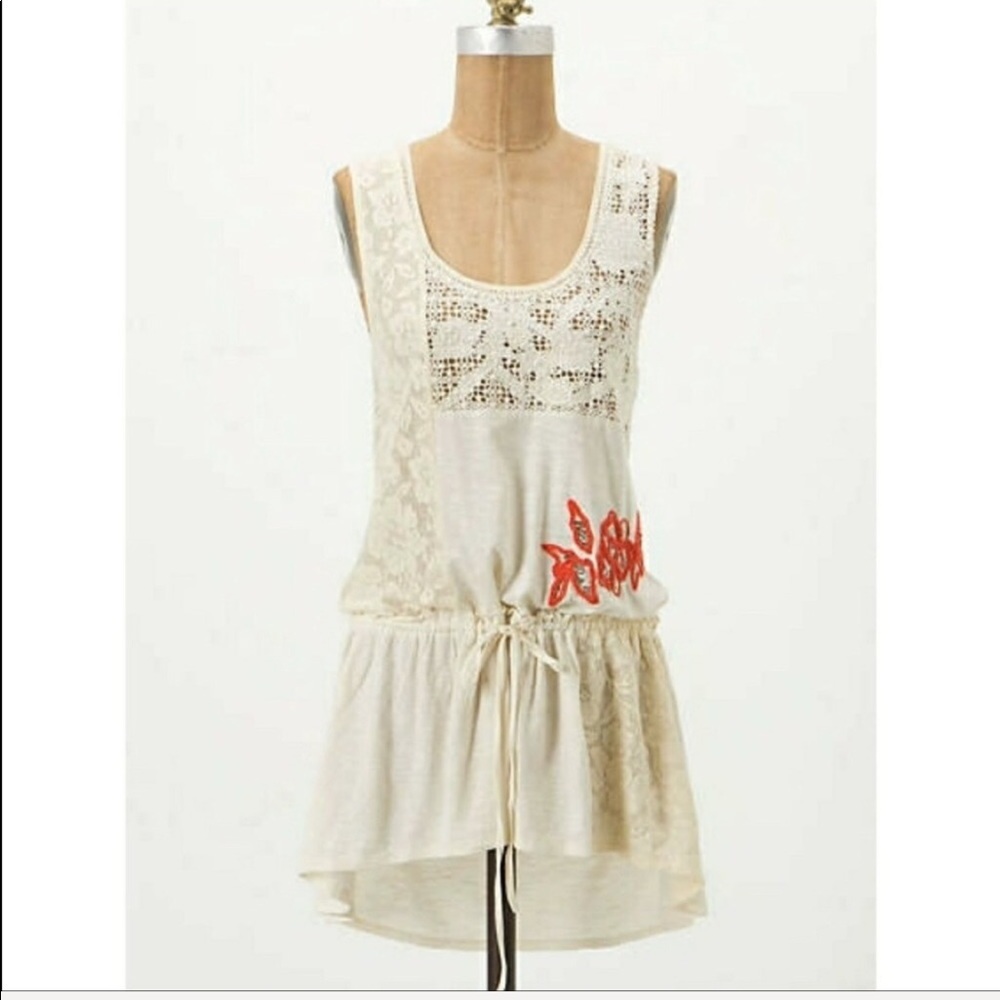 Anthropologie Ric Rac Caravan Patchwork Top